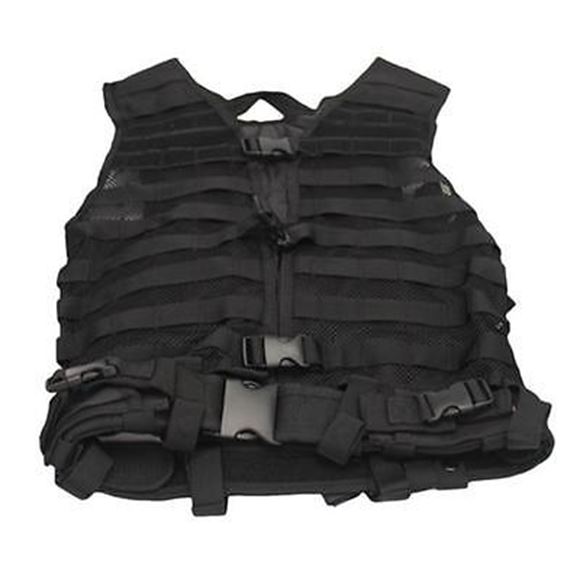 Picture of NcSTAR Performance Gear, Vest & Chest Rigs, Visms - Zombie Stryke "Zombat" Charlie Kit, w/Vest & 5 Pouches, Black
