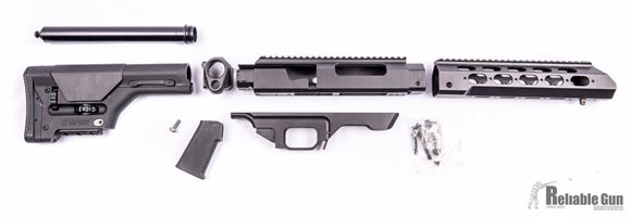 Picture of Used MDT Tac21 Chassis System(Black), With Magpul Precision-Adjustable Stock & MOE-K Grips, Black, For Sako Tikka T3 Short Action