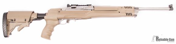 Picture of Used Ruger Mini 14 .223 Semi-auto, Stainless in ATI Folding stock, FDE, 1x5rd