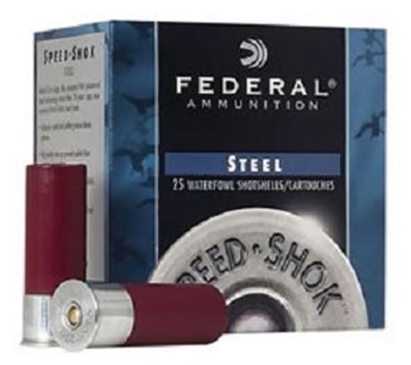 Picture of Federal Speed-Shok Waterfowl Load Shotgun Ammo - 20Ga, 3", 7/8oz, #2, Steel, 25rds Box, 1300fps