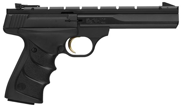 Picture of Browning Buck Mark Contour 5.5 URX Semi-Auto Rimfire Pistol - 22 LR, 5.5", Special Contour Matte Blued, Textured Grip Panels, 10rds, Adjustable Sight, Full-Length Scope Base
