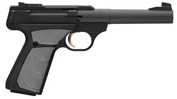 Picture of Browning Buck Mark Camper UFX Rimfire Single Action Semi-Auto Pistol - 22 LR, 5-1/2", Matte Black Aluminum Alloy Receiver, Textured Grip Panels, 10rds, Pro-Target Sights