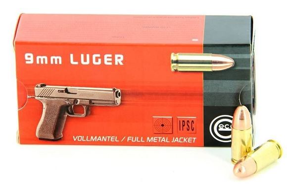 Picture of Geco Handgun Ammo - 9mm, 124gr, FMJ, 1000rds case