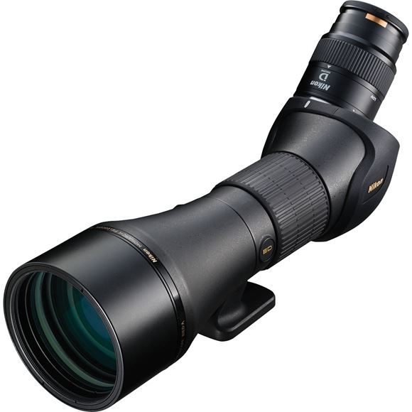 Picture of Nikon Sport Optic Field Scope - Monarch 82ED-A, w/20-60x82mm Eye piece, Black, Soft Carrying Case, Strap & Lens Covers