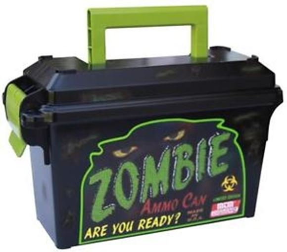 Picture of MTM Case-Gard Ammo Can - 30 Caliber, Zombie , Military Style, Green, 3.4"(L)x8.9"(W)x6.1"(H)