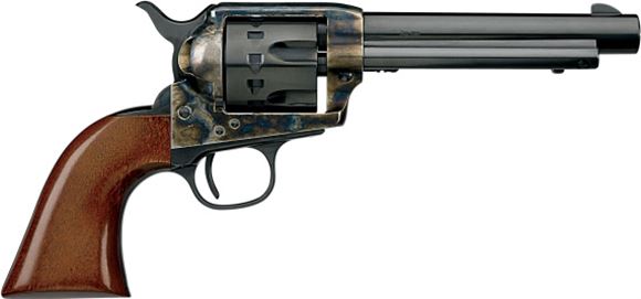 Picture of Uberti 1873 Cattleman New Model Single Action Rimfire Revolver - 22LR, 7.5", Steel, C/H Frame, Blued, Walnut Grip, 12rds Fluted, 6 Grooves