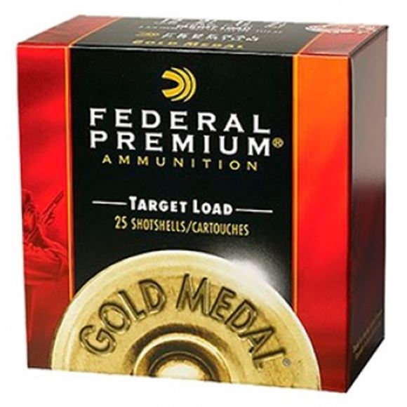 Picture of Federal Gold Medal, Paper Target Load Shotgun Ammo - 12Ga, 2.75", 3DE, 1-1/8oz #7.5, 25rds Box