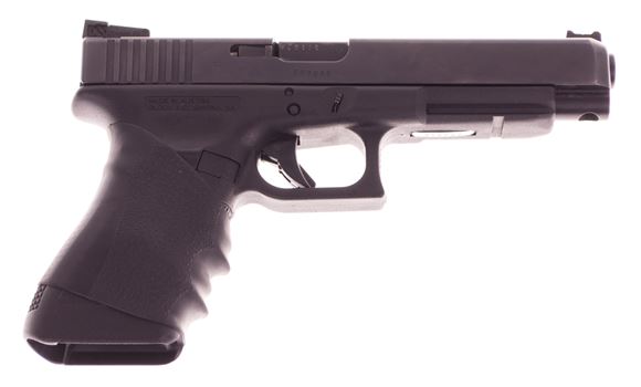 Picture of Used Glock 34 Gen3 Made In Austria, Safe Action Semi-Auto Competition Pistol - 9mm, 5.32", Black, 3 Magazines, Dawson Precision Fiber Optic Sights, Good Condition