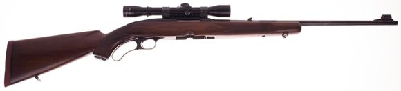 Picture of Used Winchester Model 88 Lever Action Rifle  Pre 64, Fixed 4 Scope, Good Condition 1 magazine