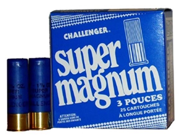 Picture of Challenger Super Steel Magnum Shotgun Ammo - 12Ga, 3", 1-1/8oz, BBB, 25rds Box