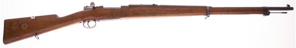 Picture of Used Carl Gustafs Stads M96, Bolt Action 6.5x55, 1911 Swedish Mauser 29" barrel Full Military Wood, Matching Numbers, With Bayonet(non match), Very Good Condition