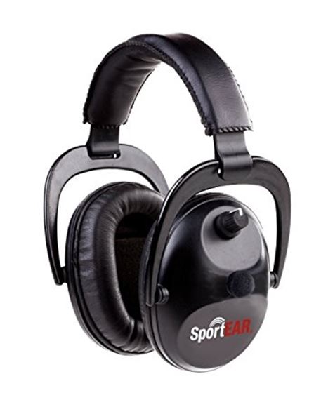 Picture of Sport Ear, Hearing Protection - Sport Ear XT2 Series Electronic Ear Muffs, 25 dB, Enhanced Sound Amplification, Automatically Blocks Sounds Over 85 dB, Light Weight and Low Profile, 200hrs, Black