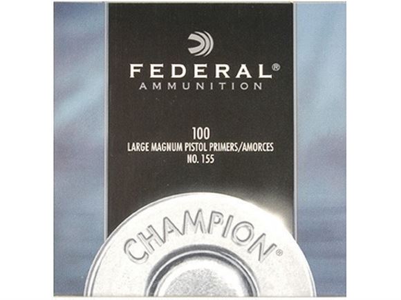 Picture of Federal Components, Federal Champion Centerfire Primers - No.155, Large Magnum Pistol, 1000ct Brick