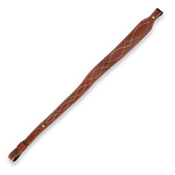 Picture of Browning Shooting Accessories, Rifle & Shotgun Slings - Leather Western Stitch Lined Sling, Saddle Brown