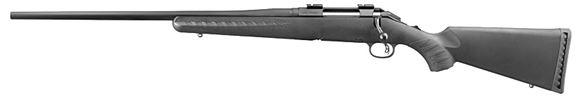 Picture of Ruger American Standard Bolt Action Rifle, Left Hand - 7mm-08 Rem, 22", Matte Black, Alloy Steel, Black Composite Stock, 4rds