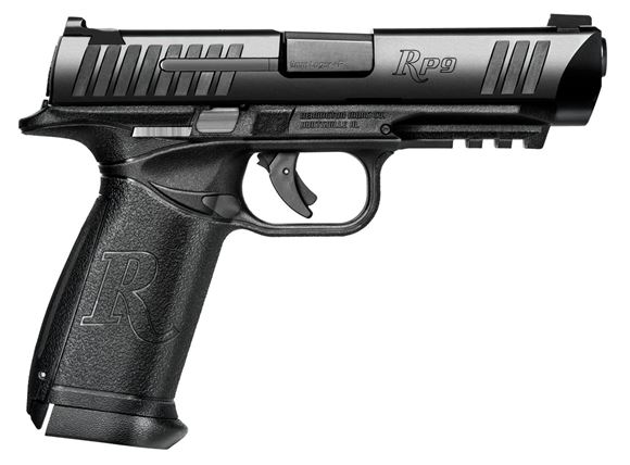 Picture of Remington Striker Action Pistol - RP9, 9mm Luger, 4.5", Matte Black, 3 Grip Panel, 2x10rds, 3 Dot Sight, Black Polymer Frame