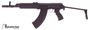 Picture of Used Czech Small Arms (CSA) Sa vz. 58 Sporter Carbine Semi-Auto Rifle - 7.62x39mm, 11.75", Chrome Lined, Black, Metal Folding Stock, 1 Magazine, Excellent Condition