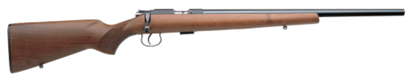 Picture of CZ 452-2E ZKM Varmint Bolt Action Rifle - 22 LR, Heavy Barrel, Walnut Stock, 5rds, No Sights