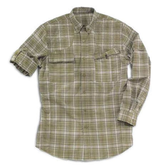 Picture of Beretta Men's Clothing, Polos - Beretta Mens Quick Dry Long Sleeve Shirt, Avocado, XXL