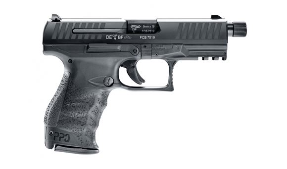 Picture of Walther PPQ M2 Navy Single Action Semi-Auto Pistol - 9mm, 4.6", Threaded Barrel, Steel Slide & Polymer Frame, 2x10rds, 3 Dot Sights, Rail