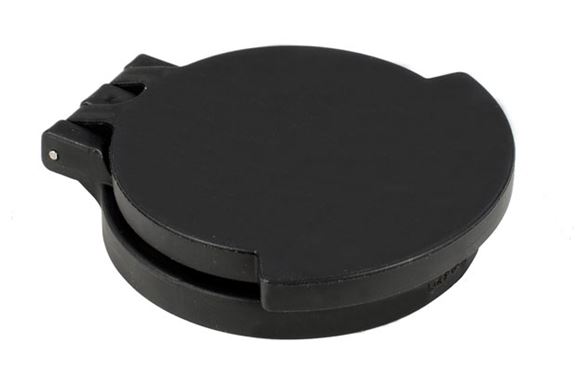 Picture of Tenebraex Tactical Tough Cover - Flip Cover with Adapter Ring For  Schmidt & Bender 5-20x50 PM II Ultra Short, 42mm Objective, Black
