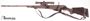 Picture of Used Mosin Nagant 91/30 Bolt-Action 7.62x54R, Sporterized With Synthetic Stock, Scout Scope & Mount, And Camo Paintjob, Good Condition