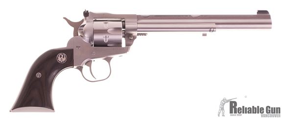 Picture of Used Ruger Single Six Single-Action .22LR/.22WMR, 7.5" Barrel, Stainless, Includes Original Box & Scope Rings, Excellent Condition Unfired