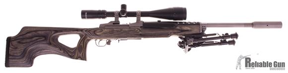 Picture of Used Ruger Mini 14 Target Semi-Auto .223, Laminate Thumbhole Stock, With Tasco 6-24x Scope, 2 Mags, Good Condition
