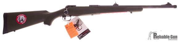 Picture of Used Savage Model 11 Hog Hunter Bolt Action Rifle - 308win, 20" Threaded Barrel, Iron Sights, Green Stock, AccuTrigger, Original Box, Salesman Sample