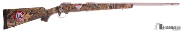Picture of Used Savage Model 116 Bear Hunter 300 Win Mag Bolt Action Rifle, 23" Stainless Fluted Barrel, Muzzle Brake, AccuTrigger, Camo AccuStock, Original Box, Saleman Sample