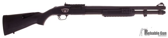 Picture of Used Mossberg 590A1 Pump-Action 12ga, 3" Chamber, 20" Barrel, Blackwater Edition, With Speedfeed Stock, Fab Defense Forend, & XS Sights, Good Condition