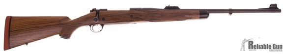 Picture of Kimber Specialty Caprivi Bolt Action Rifle - 375 H&H Mag, 24", Magnum Contour, Matte Blue, Hand-Rubbed Oil AA-Grade French Walnut Stock, 4rds, Express Sights, Adjustable Trigger, 3-Position Model 70-Type Safety