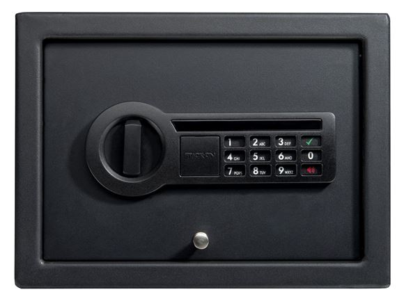 Picture of Stack-On Secure Storage - Drawer Safe,  Small, Electronic Combo Lock,  2 Steel Live-Action Locking Bolts, 12 x 8.75 x 4.5"