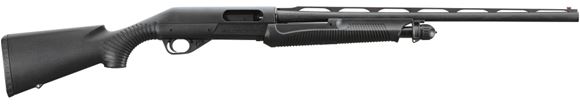 Picture of Benelli Nova Field Pump Action Shotgun - 12Ga, 3-1/2", 28", Vented Rib, Blued, Black Synthetic Stock, 4rds, Mid-Bead & Red Fiber Optic Front Sights, Mobil Choke (IC,M,F)