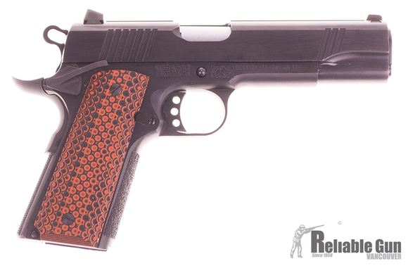 Picture of Used Norinco NP29 Semi Auto Pistol - 9mm Luger, 2 mags, Orange Dimple G10 Grips, Grip Tape, Origonal Box, Very Good Condition.