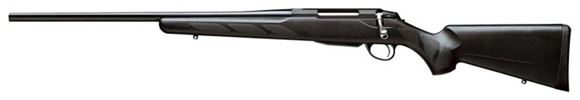 Picture of Tikka T3 Lite Bolt Action Rifle, Left Hand - 300 WSM, 24-3/8", Blued, Cold Hammer Forged Light Hunting Contour Barrel, Black Glass-Fiber Reinforced Copolymer Polypropylene Stock, 3rds, No Sight, 2-4lb Adjustable Trigger