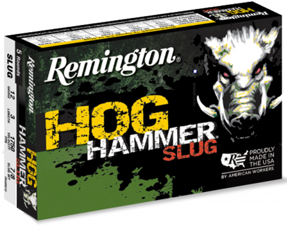 Picture of Remington Hog Hammer Shotgun Ammo - 12ga, 3", Magnum, 7/8oz, 5rds Box, 1750fps