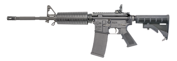 Picture of Colt LE6920 Semi Auto Rifle - 5.56mm NATO, 16.1", Chrome Lined, 1:7", Matte Black, A2 Front sight and Magpul MBUS Rear Sight, 5rds