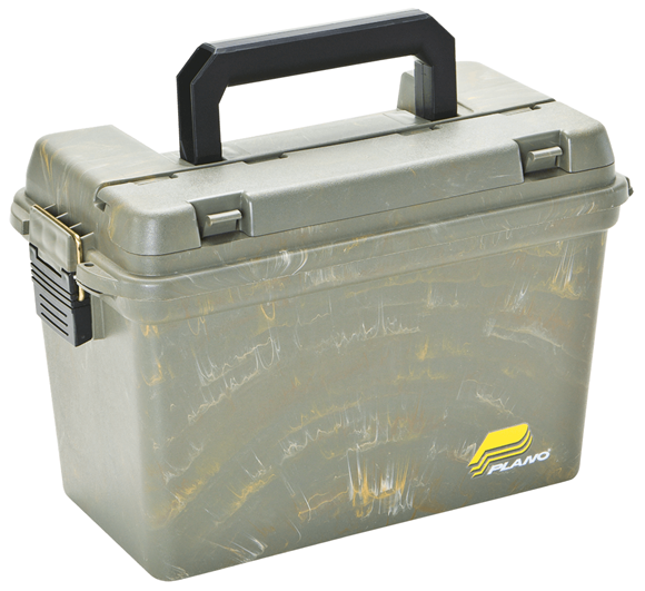 Picture of Plano Field/Ammo Box - Large, 15"x8"x10", w/ Lift-Out Tray, Green Camo Swirl