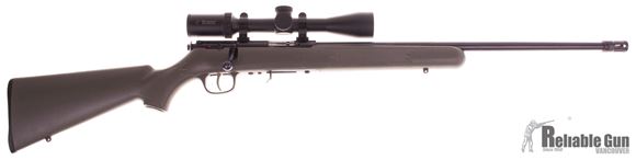 Picture of Used Savage Arms 310 Bolt-Action .17 HMR, With Burris Fullfield E1 3-9x40mm scope, 3 Mags, Green Duracoat, Good Condition