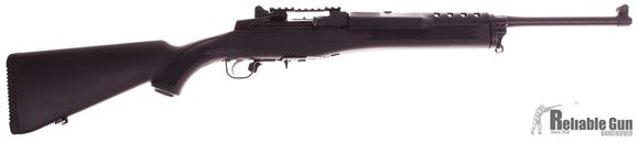 Picture of Used Ruger Mini 14 Ranch Semi Auto Rifle, 5.56 Nato, Blued, Synthetic Stock, Pic Rail, 5rd Mag, Excellent Condition
