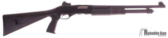 Picture of Used Stevens/Savage 320 Security Pump Action Shotgun- 20 Gauge, 18.5" Barrel W/ Ghost Ring Sight, Synthetic Stock W/ Pistol Grip, 5rd, Salesman Sample