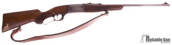 Picture of Used Savage 99F Lever Action Rifle, .308 Win, 21" Barrel, Leather Sling, Small Crack in stock otherwise Good condition