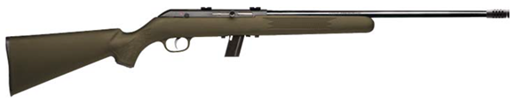 Picture of Savage Lakefield 64 TR Semi Auto Rimfire Rifle - 22LR, 16", Muzzle Brake, Green Synthetic Stock, 10rds