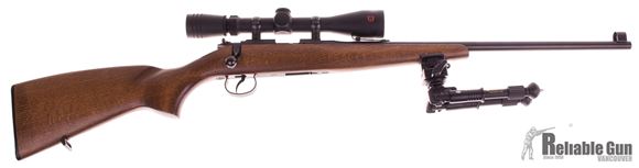 Picture of Used CZ 513 Farmer Bolt Action Rifle, .22 LR, 1x 5rd Mag, Beech Wood Stock, Redfield 3-9x40 Scope, Bi-Pod, Excellent Condition