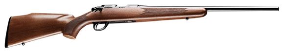 Picture of Sako Finnfire II Rimfire Bolt Action Rifle - 17 HMR, 22", Blued, Cold Hammer Forged Light Hunting Contour Barrel, Matte Oil Walnut Monte Carlo Style Stock, 4rds, No Sight, 2-4lb Adjustable Trigger