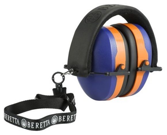 Picture of Beretta Hearing Protection - GridShell Ear Muffs, 24dB, Blue/Orange