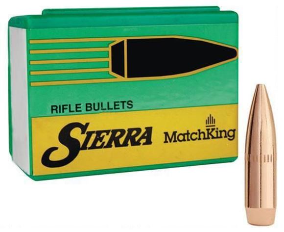 Picture of Sierra Rifle Bullet, MatchKing - 22 Caliber (.224), 77Gr, HPBT Cannelure, 500ct Box, (7"-8" Twist Barrels Only)