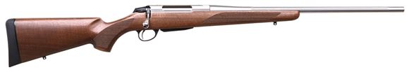 Picture of Tikka T3X Hunter Bolt Action Rifle - 308 Win, 22.4", Fluted, Stainless, Matte Oiled Walnut Stock, 3rds, No Sights
