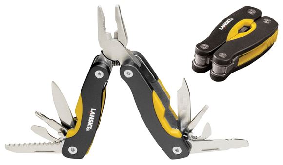 Picture of Lansky Sharpeners, Mini Muti-Tool - 10x tools, Black/Yellow, 2-3/4" x 3/4"